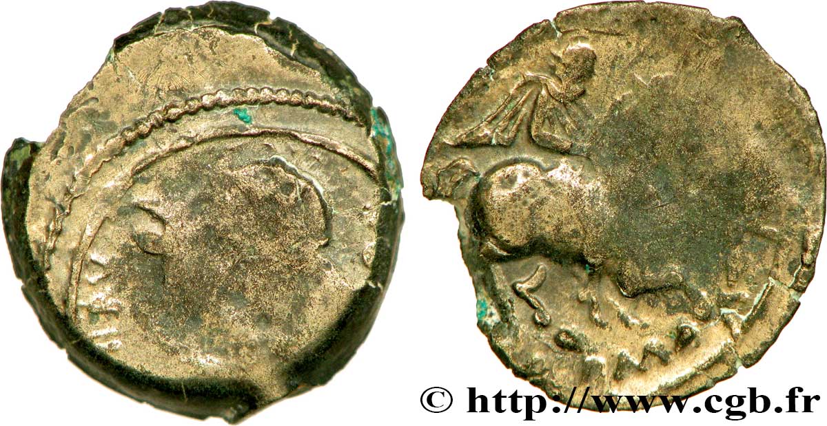 GALLIA BELGICA - ATREBATES (Región de Arras) Bronze ANDOBRV/CARMANOS BC/BC+