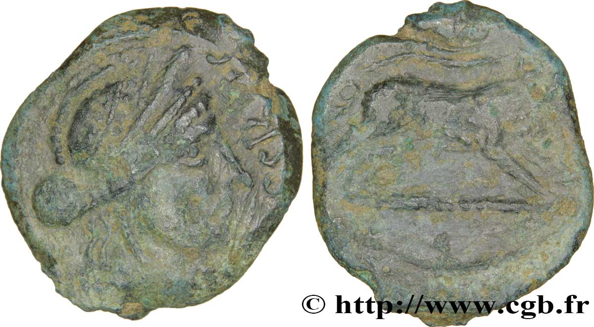 TURONES (Regione di Touraine) Bronze AGVSSROS au sanglier q.BB