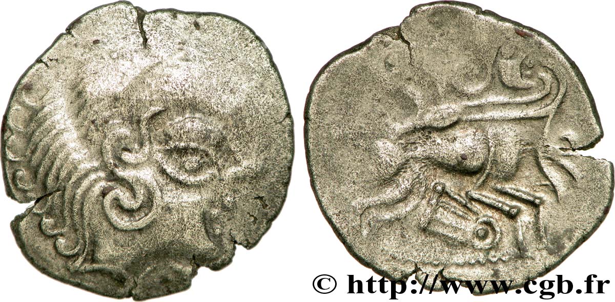 GALLIA - ARMORICA - CORIOSOLITÆ (Regione di Corseul, Cotes d Armor) Statère de billon, classe IVb, œil en amande pointé BB