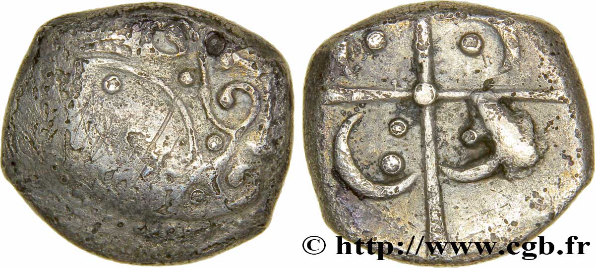 GALLIA - SOUTH WESTERN GAUL - LONGOSTALETES (Area of Narbonne) Drachme “au style languedocien”, S. 281 VF/XF