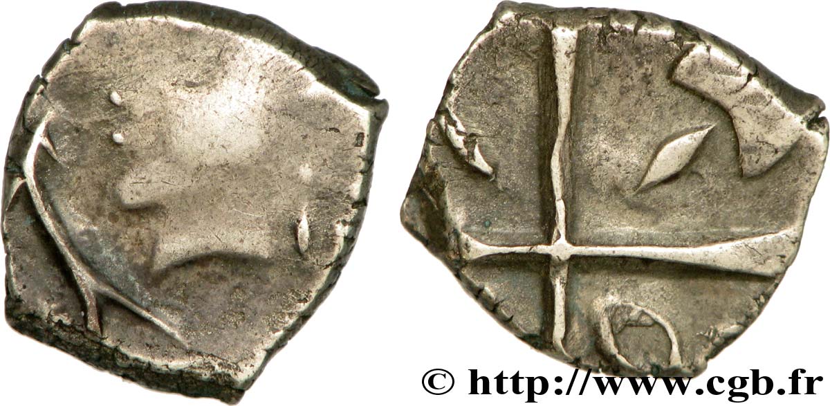 GALLIA - SOUTH WESTERN GAUL - VOLCÆ TECTOSAGES (Area of Toulouse) Drachme “à la tête cubiste”, S. 1 VF/XF