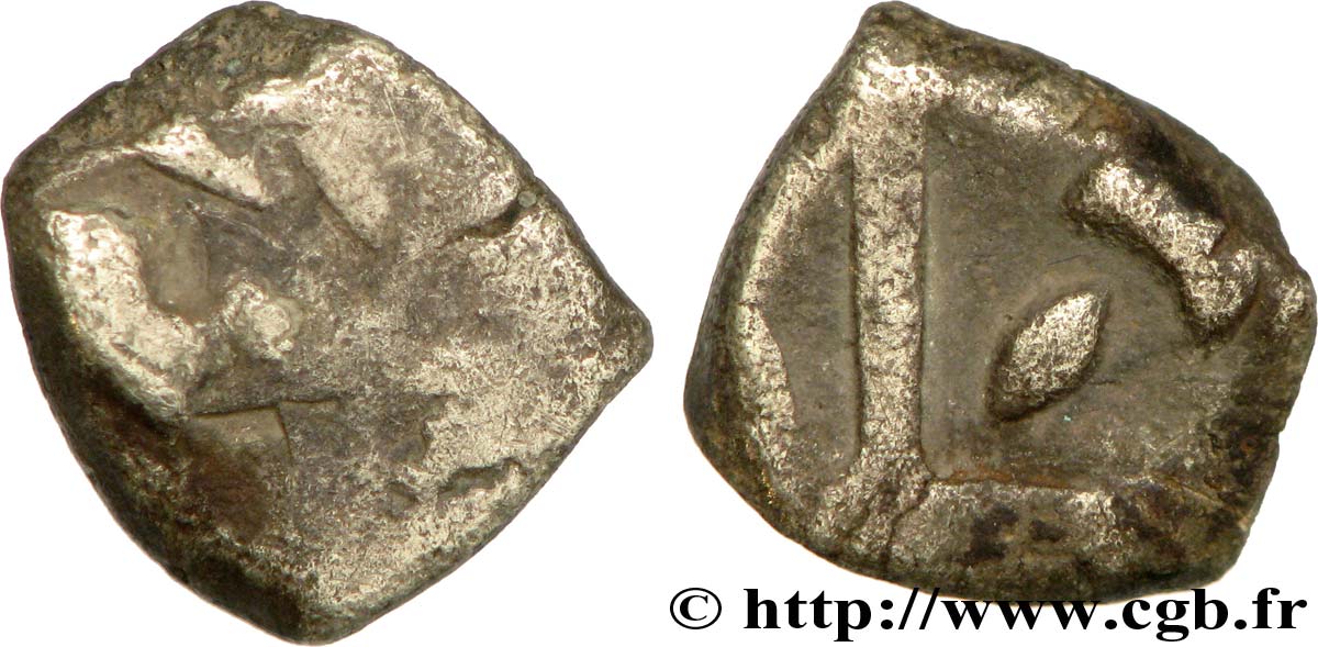 GALLIEN - SÜDWESTGALLIEN - VOLCÆ TECTOSAGES (Region die Toulouse) Drachme “à la tête cubiste”, indéterminée fS/fSS