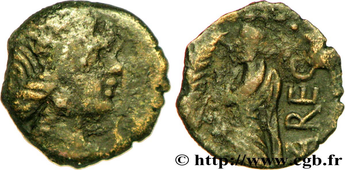 GALLIEN - SÜDWESTGALLIEN - VOLCÆ ARECOMICI (Region die Nîmes) Bronze au Démos, VOLCAE AREC fSS/SS