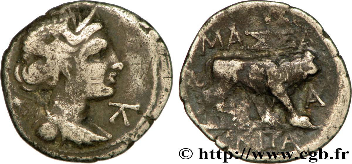 MASSALIA - MARSEILLE “Drachme légère” ou tétrobole TB+