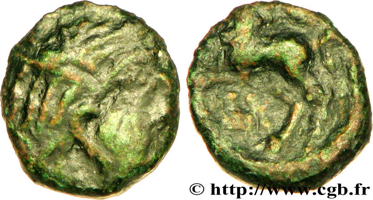 GALLIA - SANTONES / MID-WESTERN, Unspecified Bronze au cheval VF
