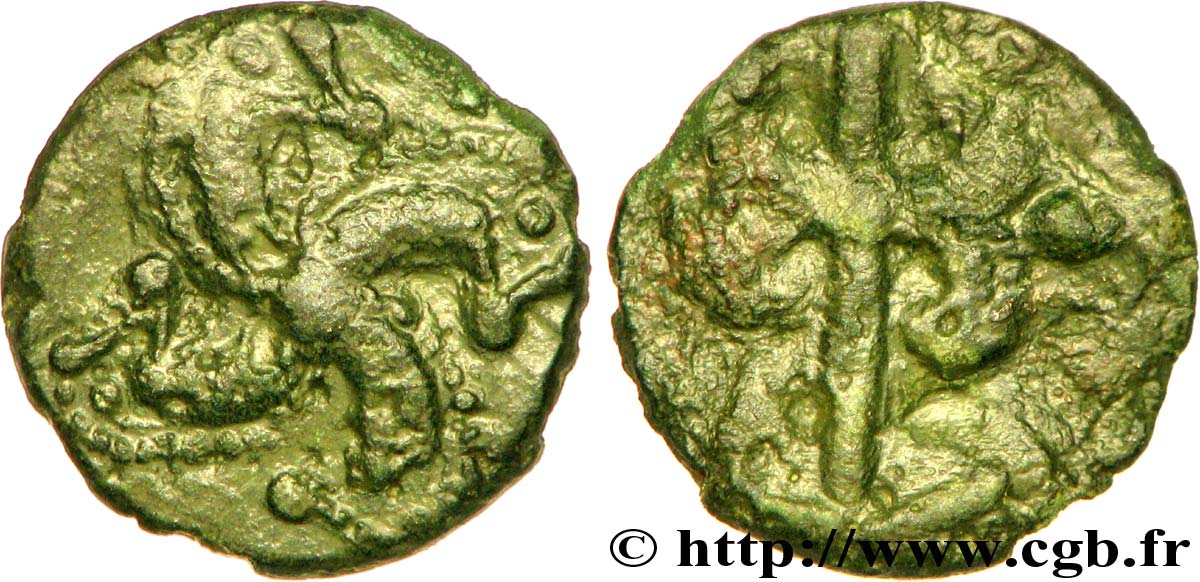 VELIOCASSES (Región de Normandia) Bronze au swastika BC/BC+