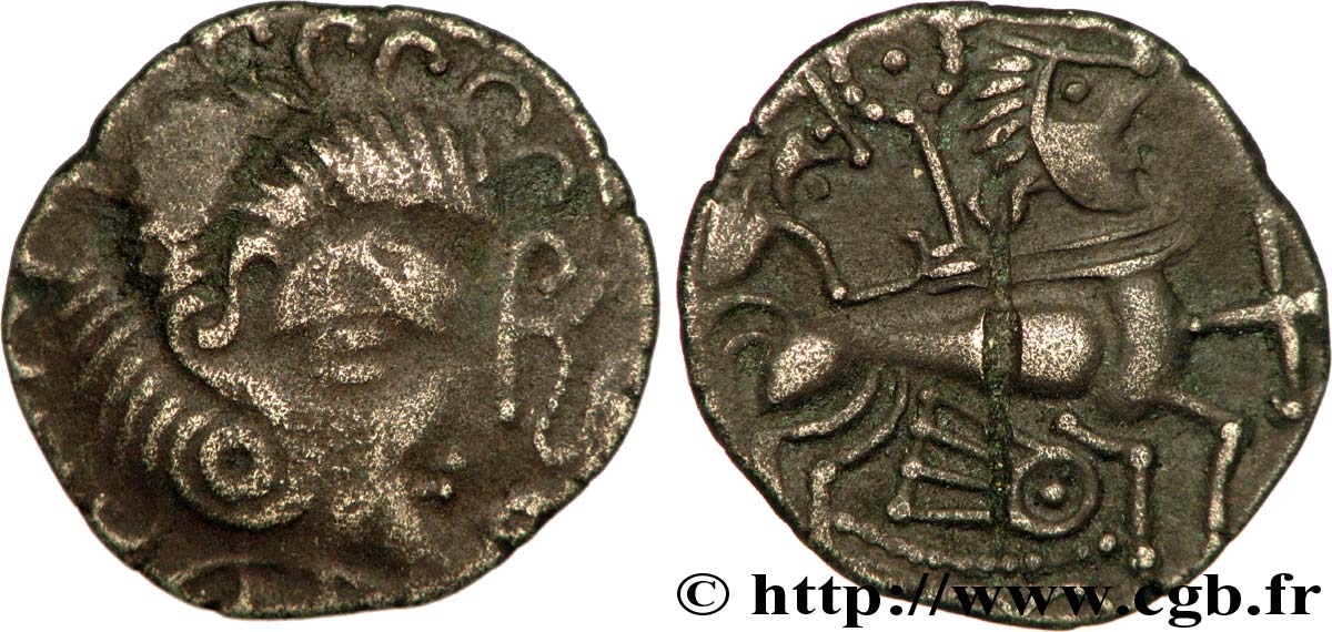 CORIOSOLITES (Région de Corseul, Cotes d Armor) Statère de billon, classe Vb TTB/TTB+