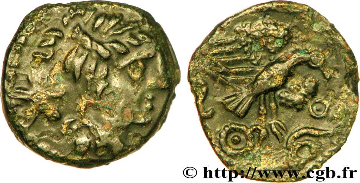 GALLIA - CARNUTES (Regione della Beauce) Bronze “à l’aigle et au serpent” q.BB/BB