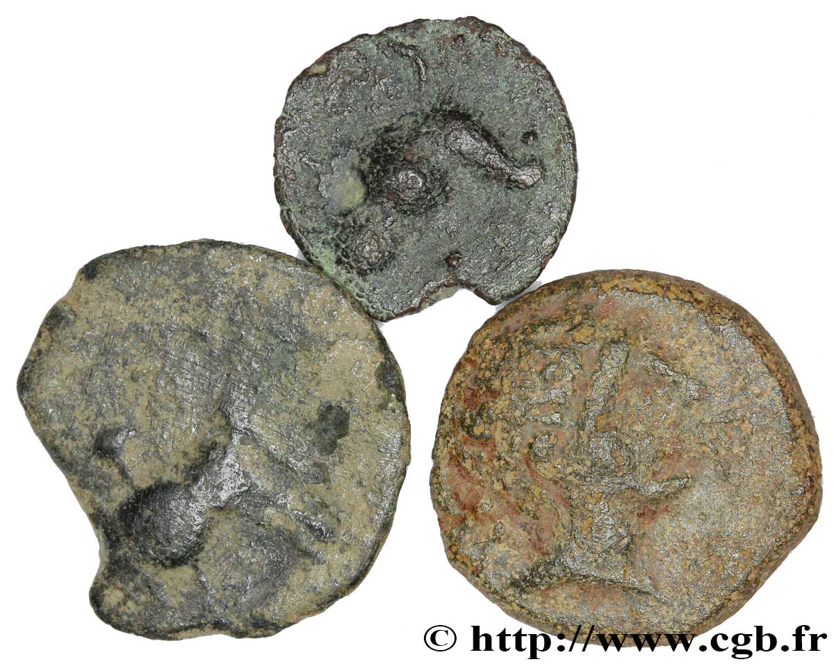 HISPANIA - IBERICO Lot de 3 bronzes celtibères lot