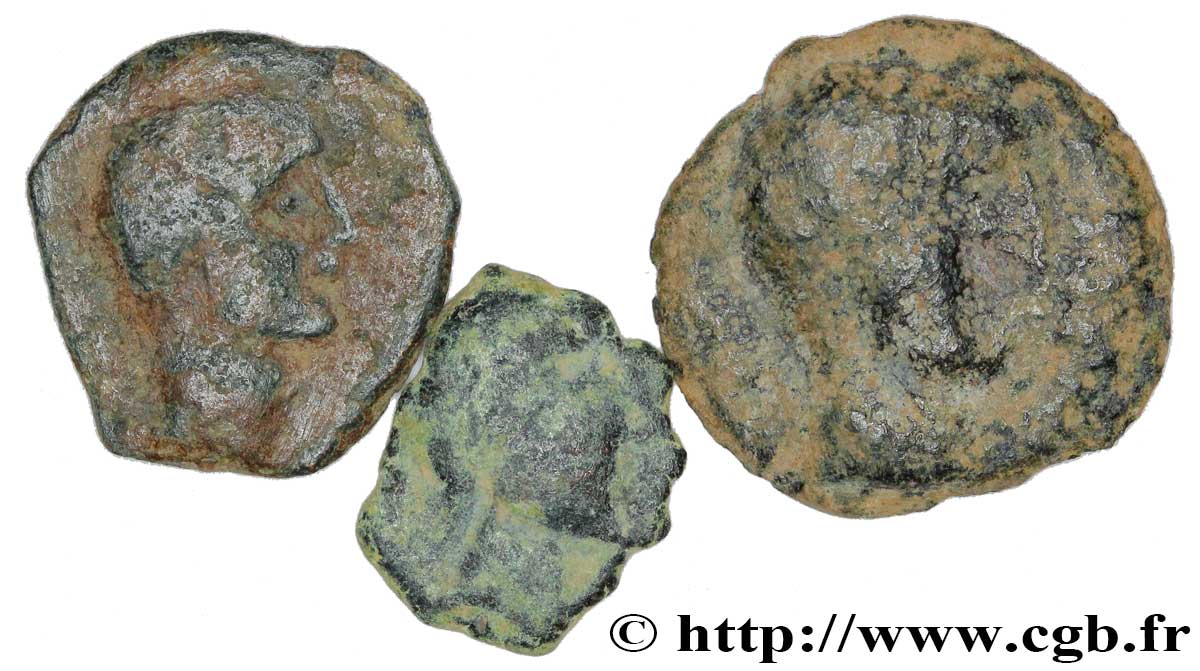 HISPANIA - IBERICO Lot de 3 bronzes celtibères lote