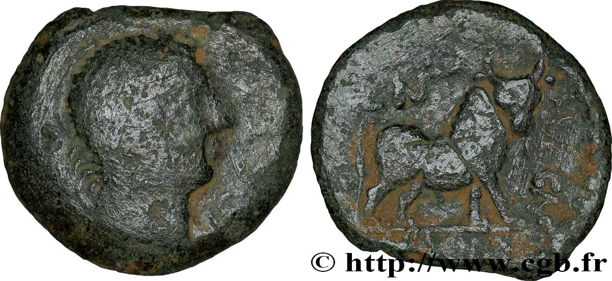 SPAGNA - IBERICO - CASTULO/KASTILO (Provincia di Jaen/Calzona) Demi unité de bronze ou semis q.MB/q.BB