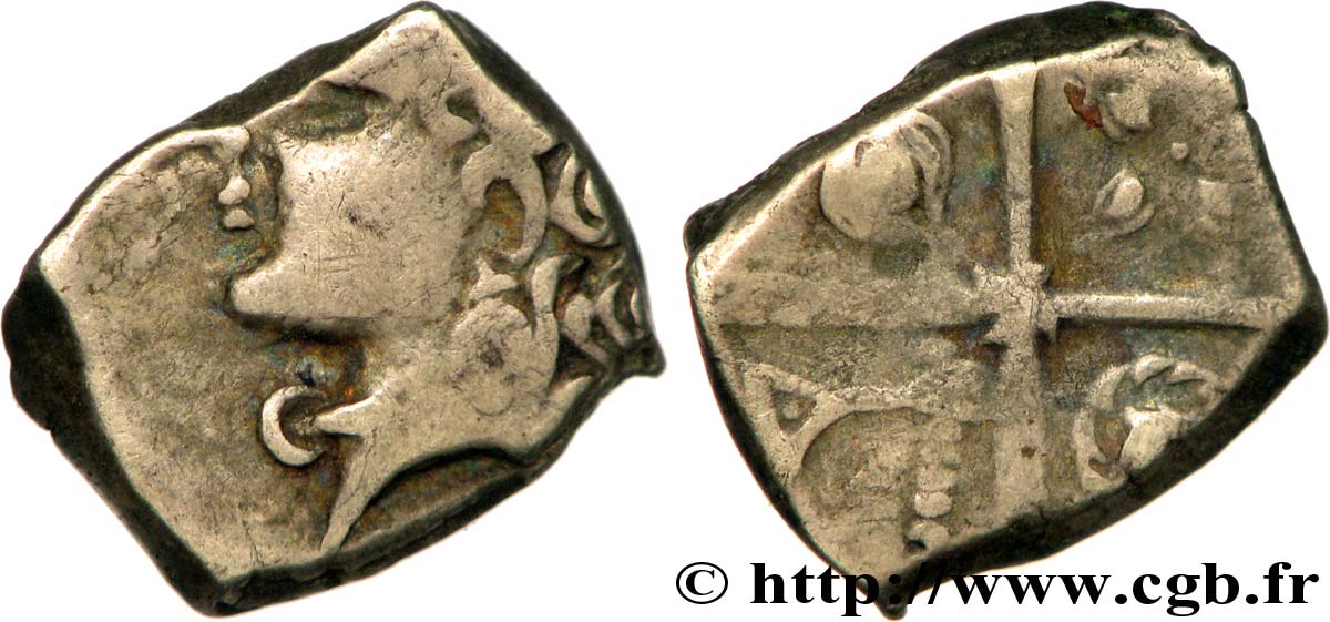 PETROCORES / NITIOBROGES, Incertaines Drachme “au style flamboyant”, S. 143 TTB/TB+