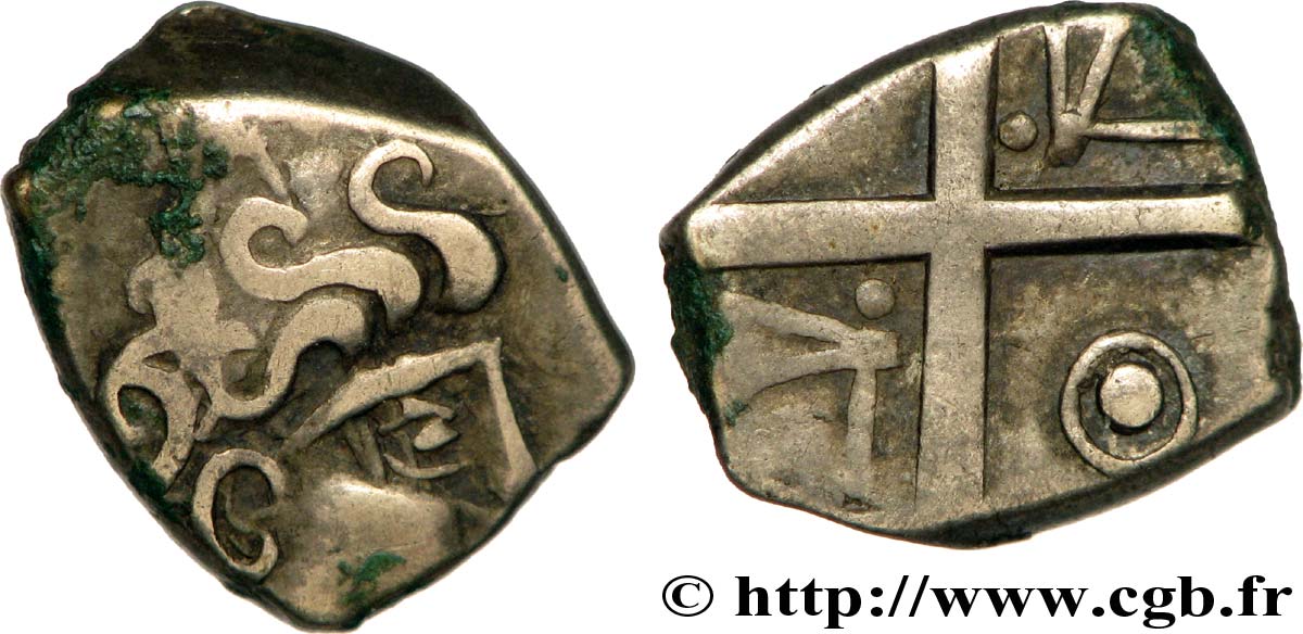 GALLIA - SOUTH WESTERN GAUL - PETROCORES / NITIOBROGES, Unspecified Drachme “au style flamboyant”, S. 198 XF