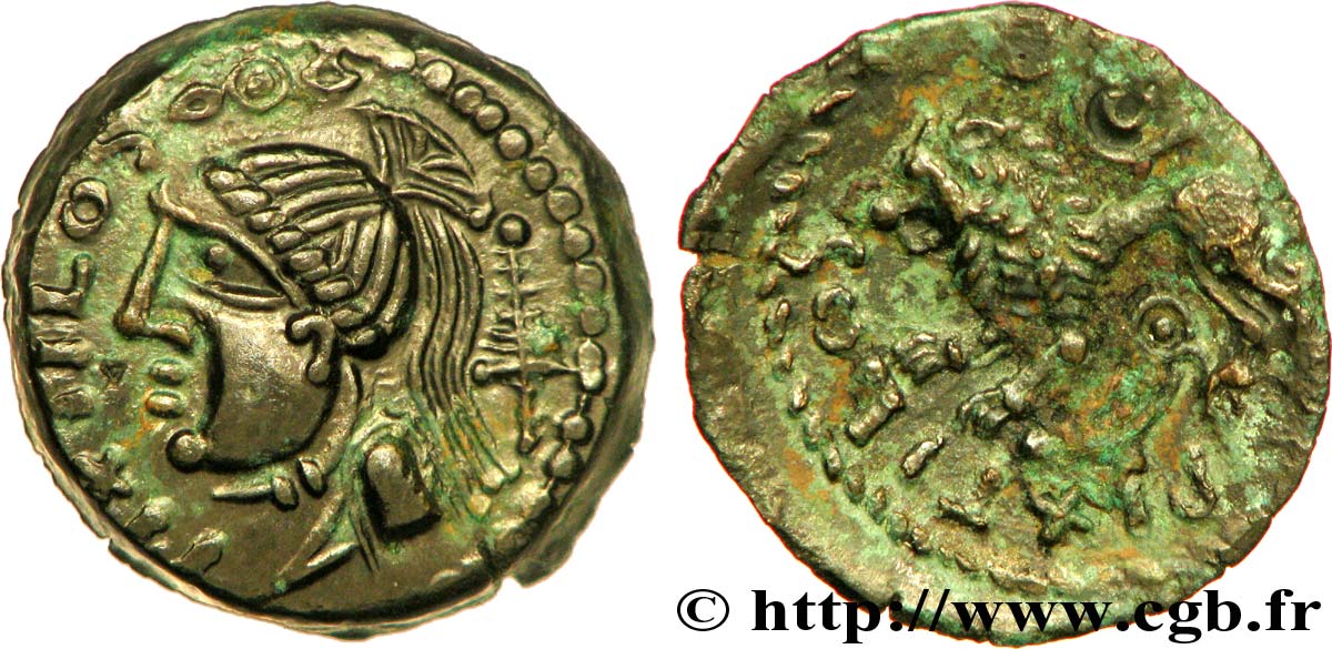 GALLIA - CARNUTES (Regione della Beauce) Bronze PIXTILOS classe IX au lion MS/q.BB