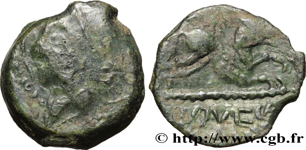 GALLIA BELGICA - MELDI (Regione di Meaux) Bronze ROVECA ARCANTODAN, classe Ib q.MB/q.BB