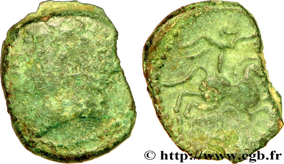 GALLIA BELGICA - MELDI (Regione di Meaux) Bronze EPENOS q.MB/MB
