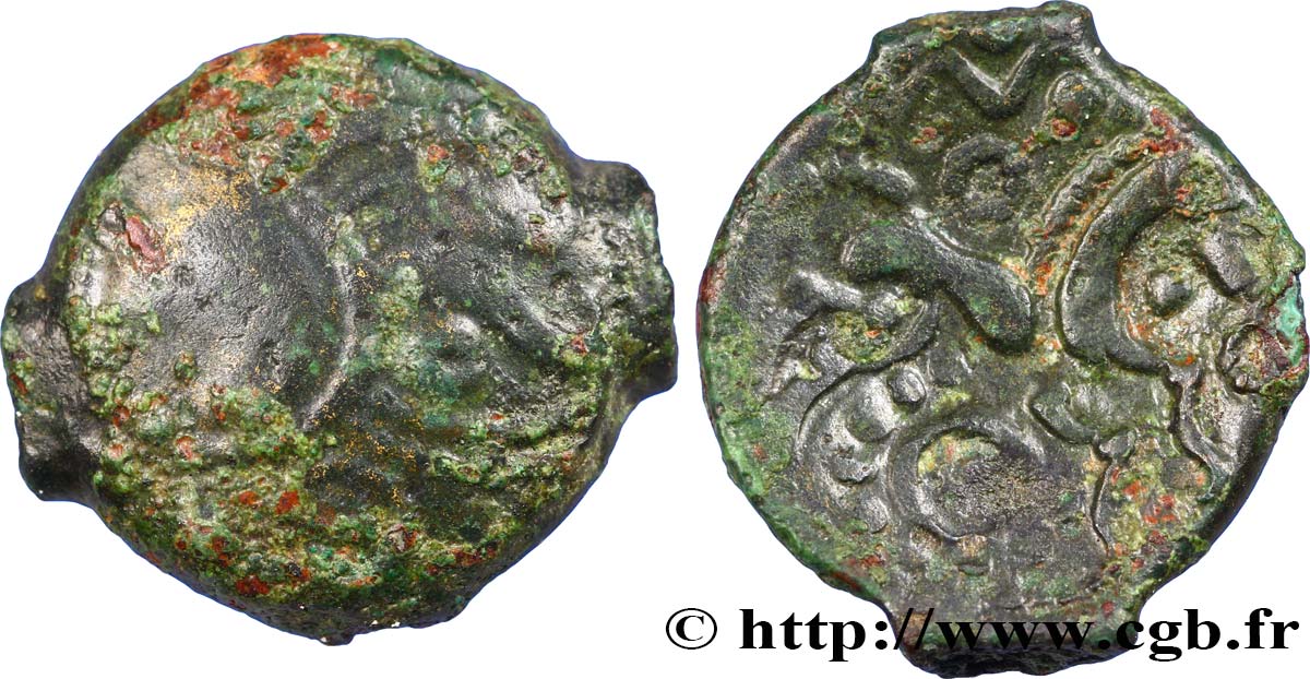 GALLIEN - AULERCI EBUROVICES (Region die Évreux) Bronze au cheval S/fVZ