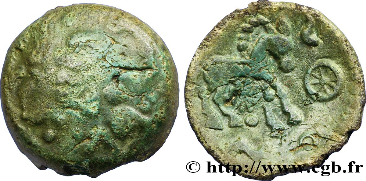 GALLIA BELGICA - SUESSIONES (Regione de Soissons) Bronze “au filet” MB/q.BB