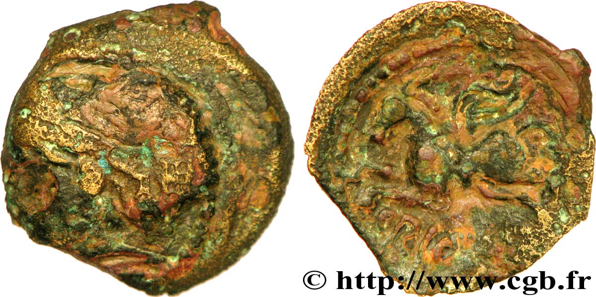 GALLIA BELGICA - SUESSIONES (Regione de Soissons) Bronze CRICIRV q.MB/MB
