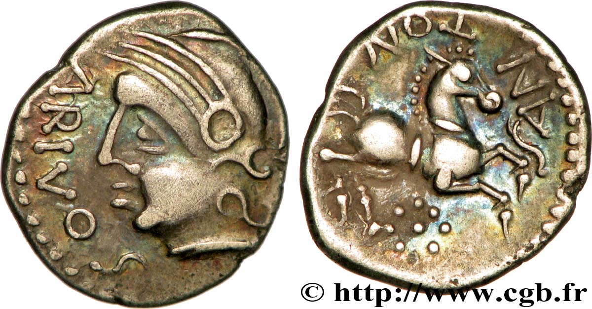 SANTONS / CENTRE-OUEST, Incertaines Denier ARIVOS / SANTONO TTB+