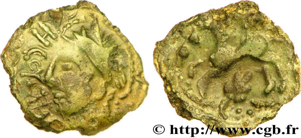 GALLIEN - CARNUTES, UNGEWIß Bronze HCOYA(...), BN 7139 SS