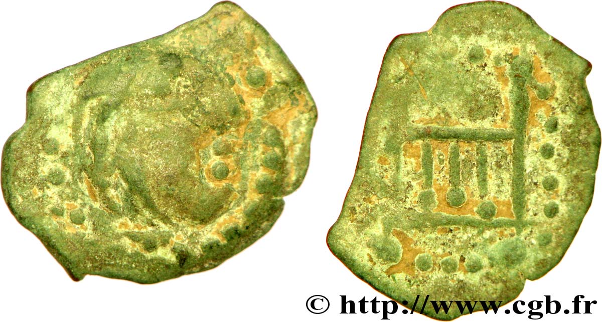 GALLIA BELGICA - BELLOVACI (Area of Beauvais) Bronze, imitation de l autel de Lyon, “type de Vendeuil-Caply” VF