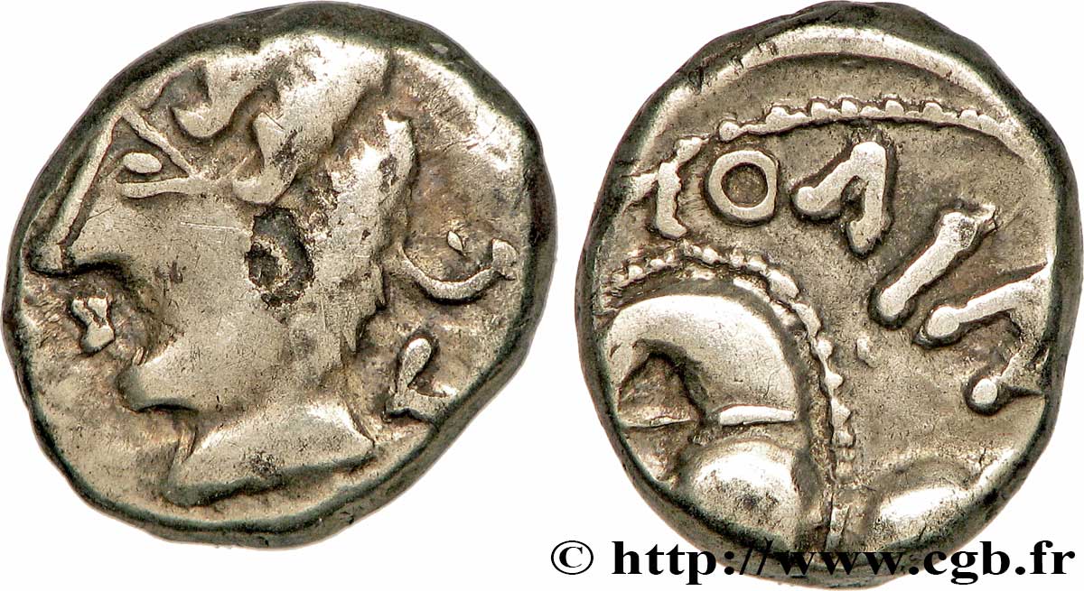 GALLIA BELGICA - LEUCI (Región de Toul) Denier SOLIMA/COLIMA MBC/MBC+