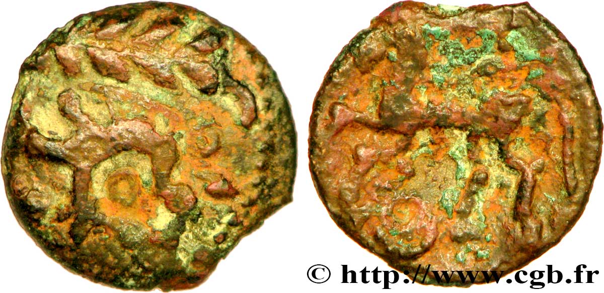 AULERQUES ÉBUROVICES (Région d&nbsp;Évreux) Bronze au sanglier TTB