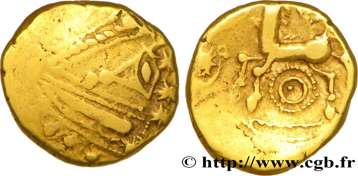 RÈMES (Région de Reims) Statère à l&nbsp;œil, classe I TB+/TTB