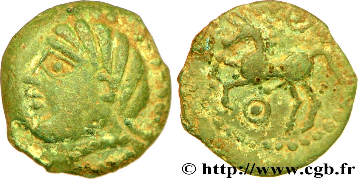 BITURIGES CUBI / CENTRE-OUEST, UNSPECIFIED Bronze au cheval et à l’annelet pointé XF