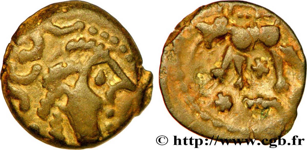 GALLIA - CARNUTES (Beauce area) Bronze au loup, tête à droite AU