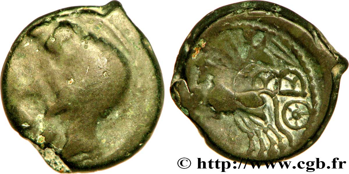 GALLIA BELGICA - REMI (Regione di Reims) Bronze REMO/REMO q.MB/q.BB