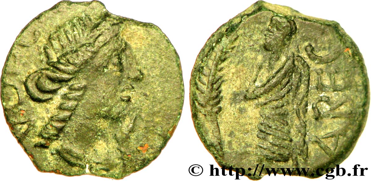 GALLIA - SUDOVESTE DE GALLIA - VOLCÆ ARECOMICI (Regione di Nima) Bronze au Démos, VOLCAE AREC BB