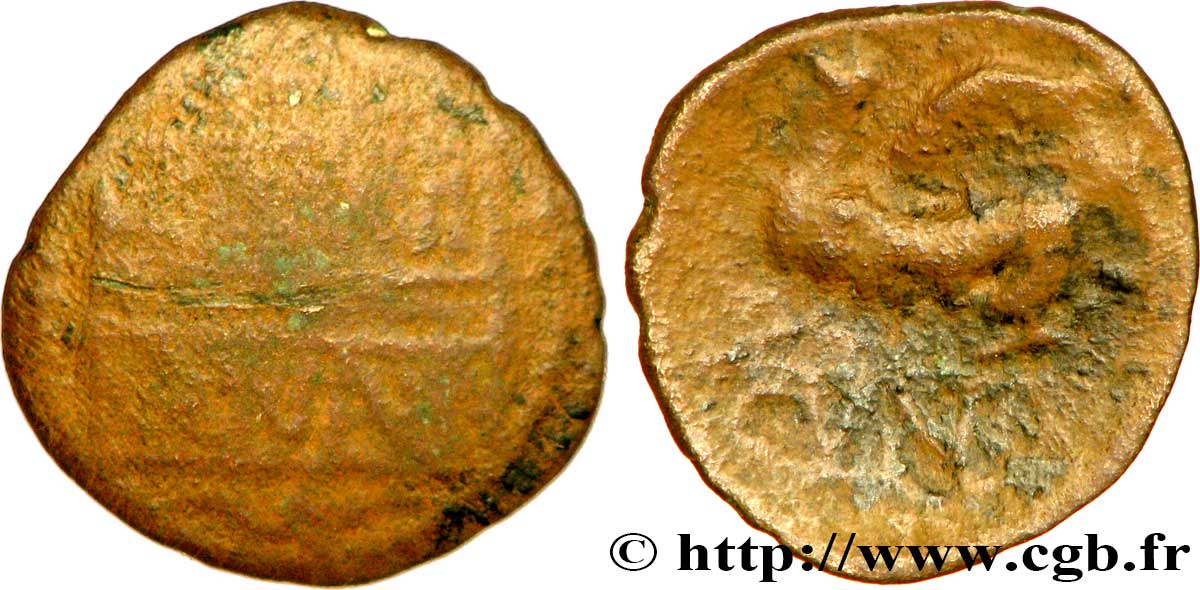 BRITTANY - CATUVELLAUNI and TRINOVANTES Bronze au sphinx F/VF