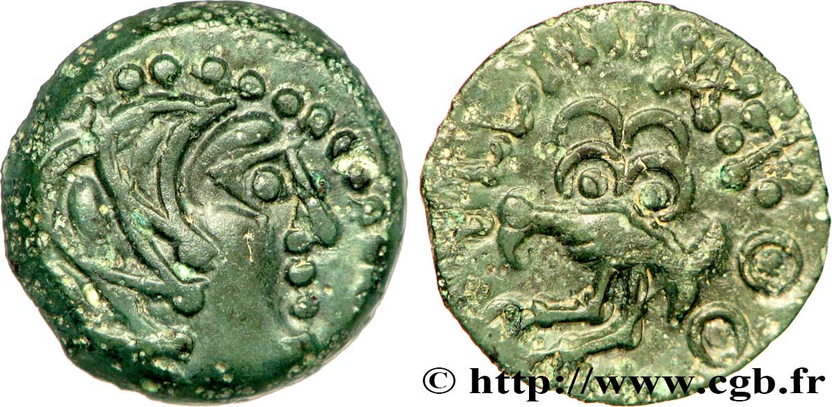 SÉNONS (région de Sens) Bronze YLLYCCI à l’oiseau, classe IV TTB+/TTB