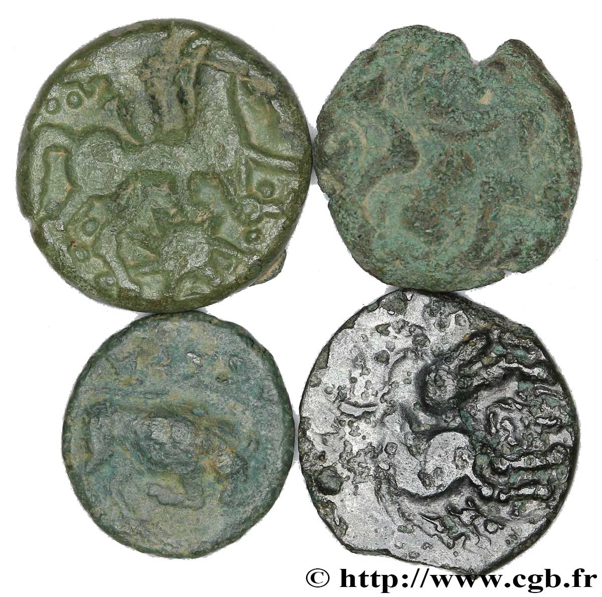 Gallia Lot de 4 bronzes variés lotto