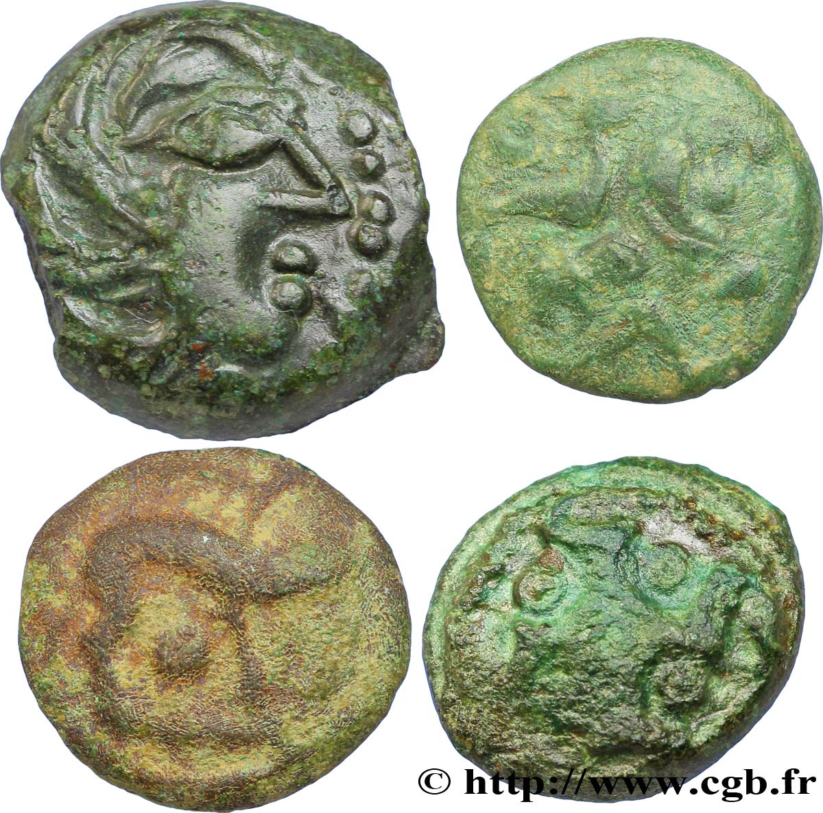Gallia Lot de 4 bronzes variés lotto