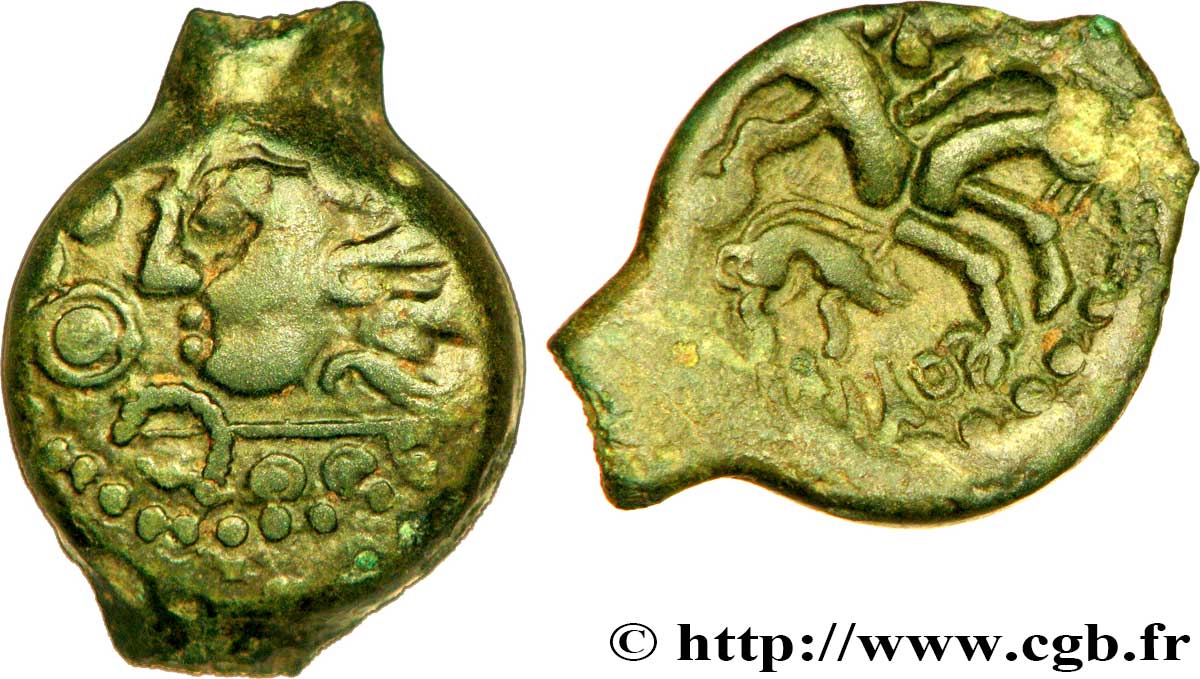 GALLIA BELGICA - SUESSIONES (Area of Soissons) Bronze DEIVICIAC, classe I AU