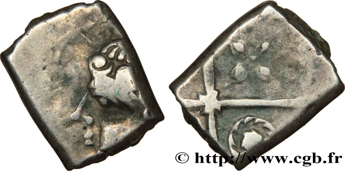 GALLIA - SOUTH WESTERN GAUL - PETROCORES / NITIOBROGES, Unspecified Drachme “au style flamboyant”, S. 144 XF