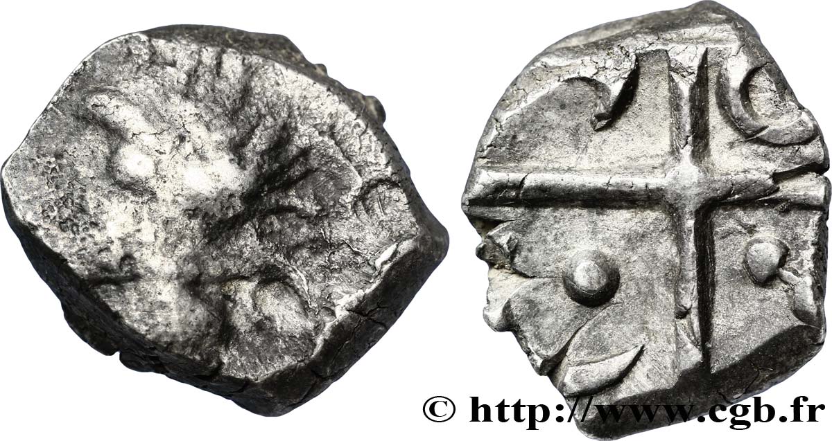 GALLIA - SUDOESTE DE LA GALLIA - TOLOSATES (Región de Vieja-Tolosa) Drachme “à la tête négroïde”, S. 87 BC/EBC