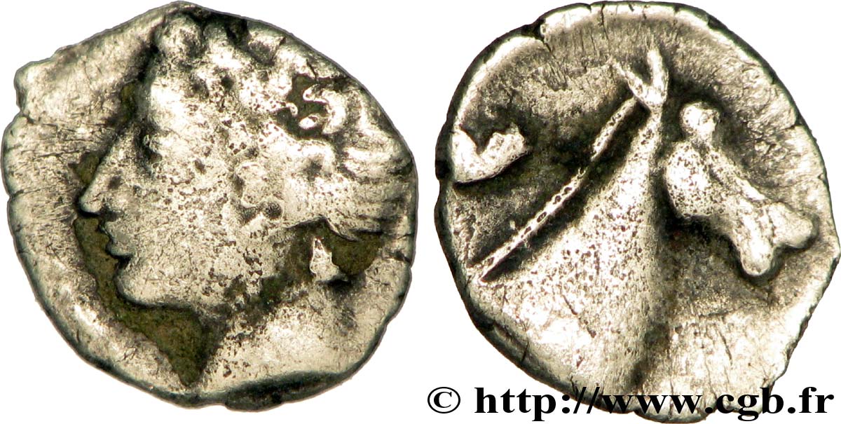 NERONKEN - NÉDÈNES (oppidum de Montlaurès) Obole à la tête de cheval TB/TB+