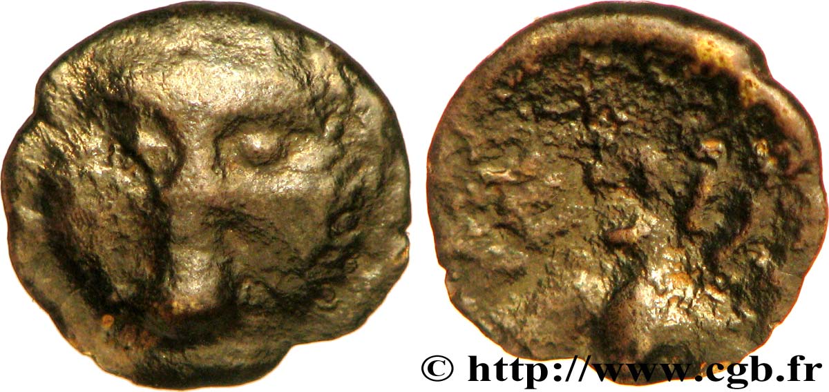 SEGUSIAVI / ÆDUI, Unbekannt (Region die Feurs (Forez) / Mont-Beuvray)
 Bronze SECISV à la tête de face fSS
