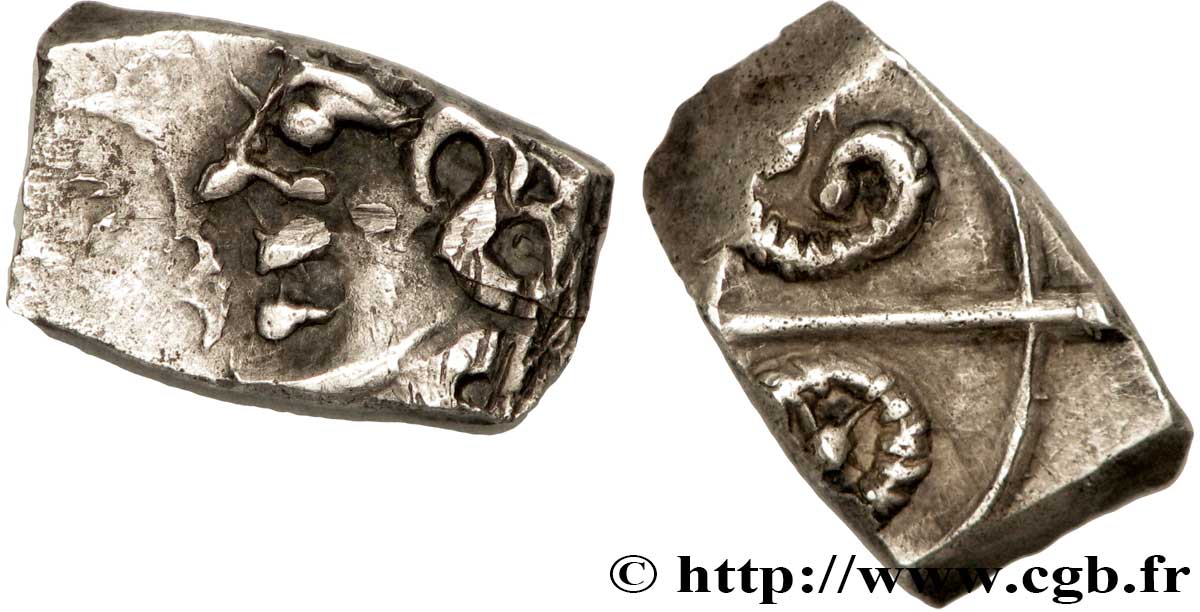Monnaie Gauloise En Argent - Drachme Rutènes (Rodez) - Cavalier à Droite - IIe-Ier S. Av. JC