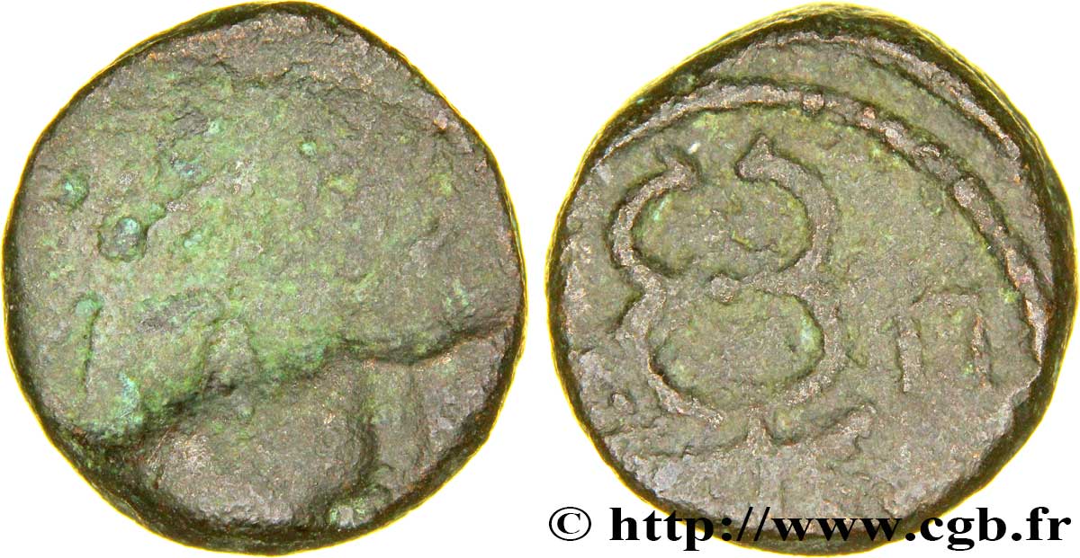 MASALIA - MARSEILLES Petit bronze au caducée BC/BC+