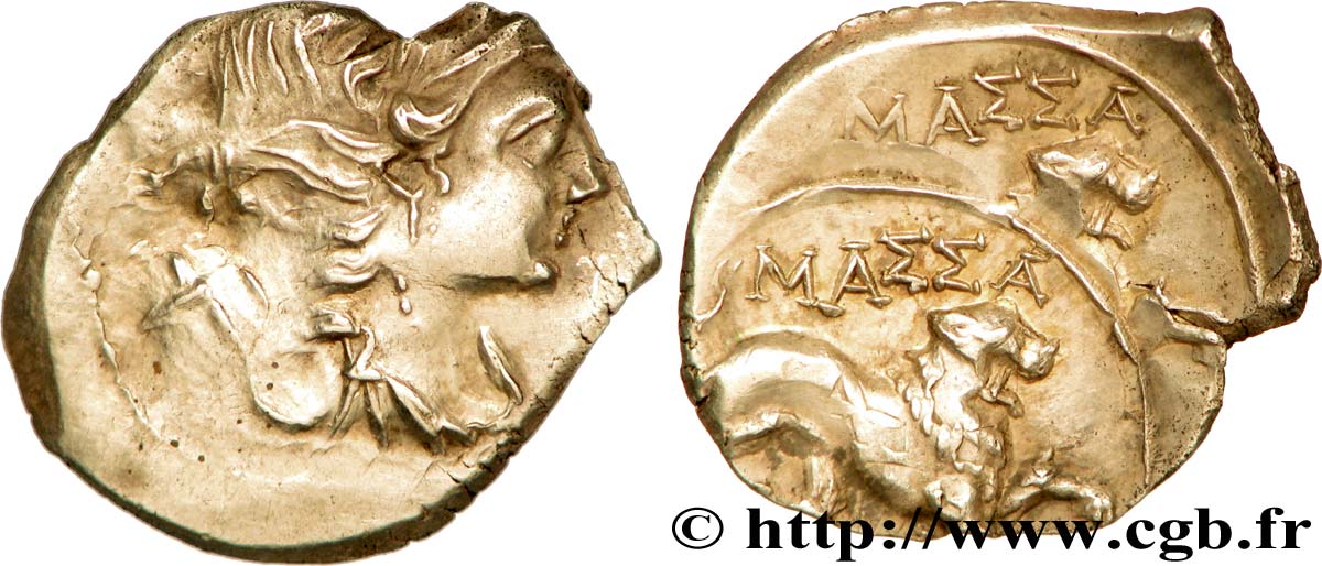 MASSALIA - MARSEILLE “Drachme légère” ou tétrobole, double frappe SUP/SPL