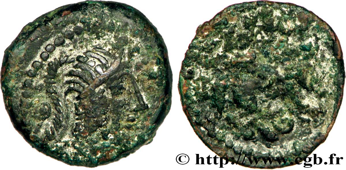 GALLIA - CARNUTES (Regione della Beauce) Bronze PIXTILOS classe VII au cavalier - de Levroux q.BB/q.MB