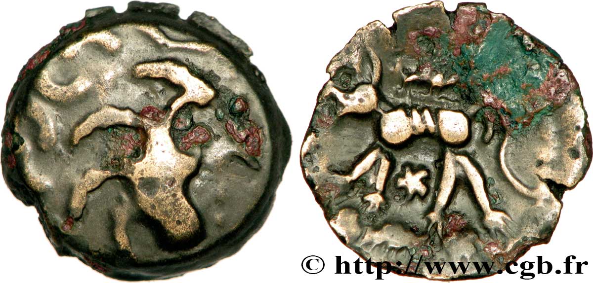 GALLIA - CARNUTES (Regione della Beauce) Bronze au loup, tête à droite q.BB/BB