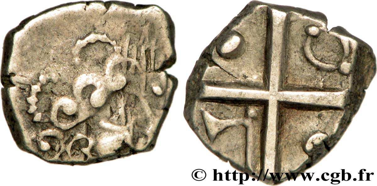 PETROCORES / NITIOBROGES, Incertaines Drachme “au style flamboyant”, S. 185 TTB+/SUP