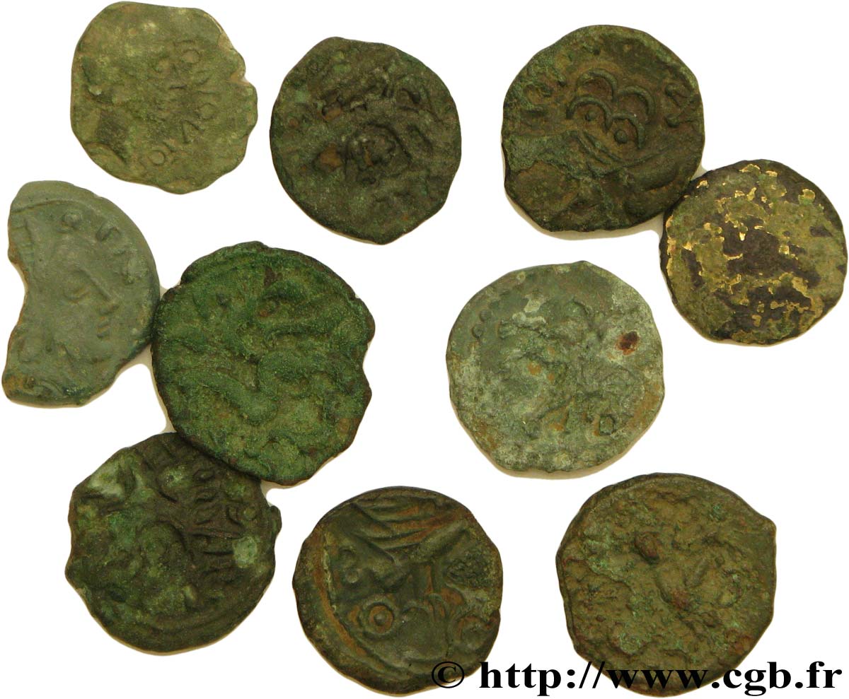Gaule Lot de 10 rares bronzes à définir lot