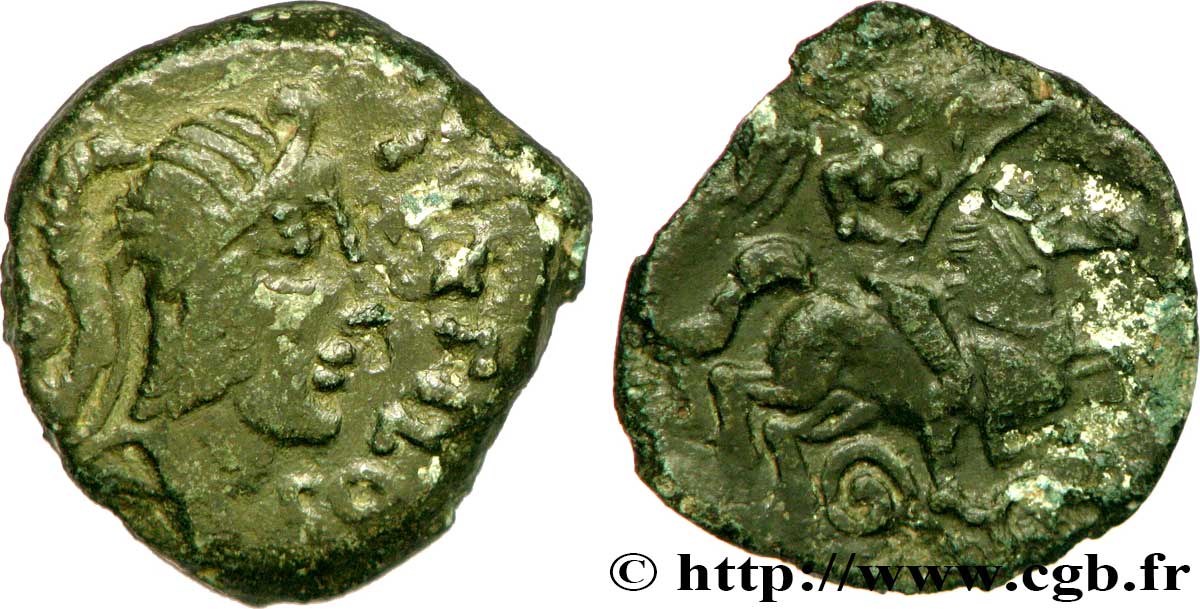 GALLIA - CARNUTES (Regione della Beauce) Bronze PIXTILOS classe VII au cavalier BB